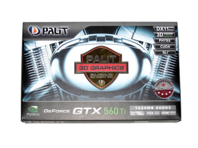 Box, bundle, and impressions - Palit GeForce GTX 560 Ti SONIC